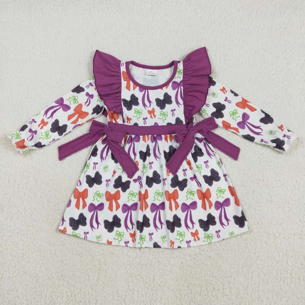 Halloween bow toddle girls dress