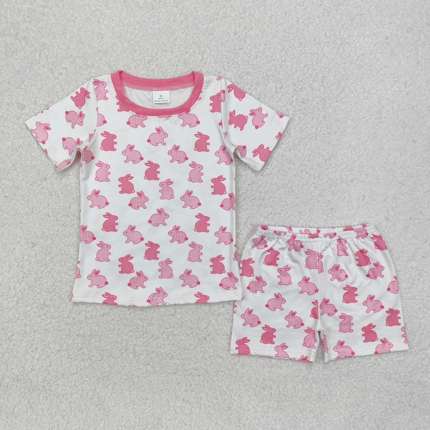 Easter pink bunny baby boy outfit