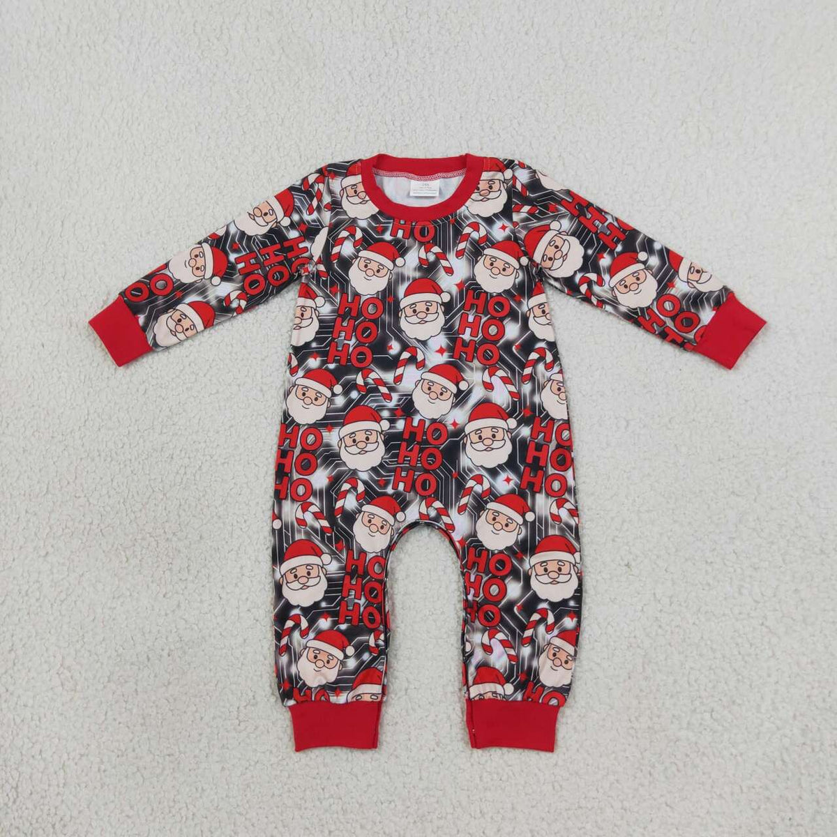 Toddle baby girl long sleeve christmas santa romper