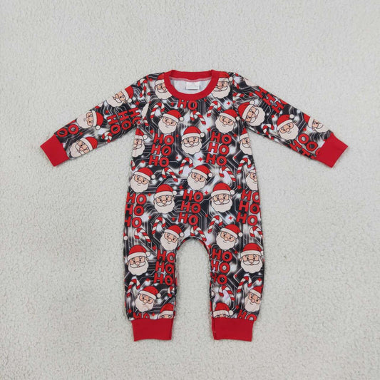 Toddle baby girl long sleeve christmas santa romper