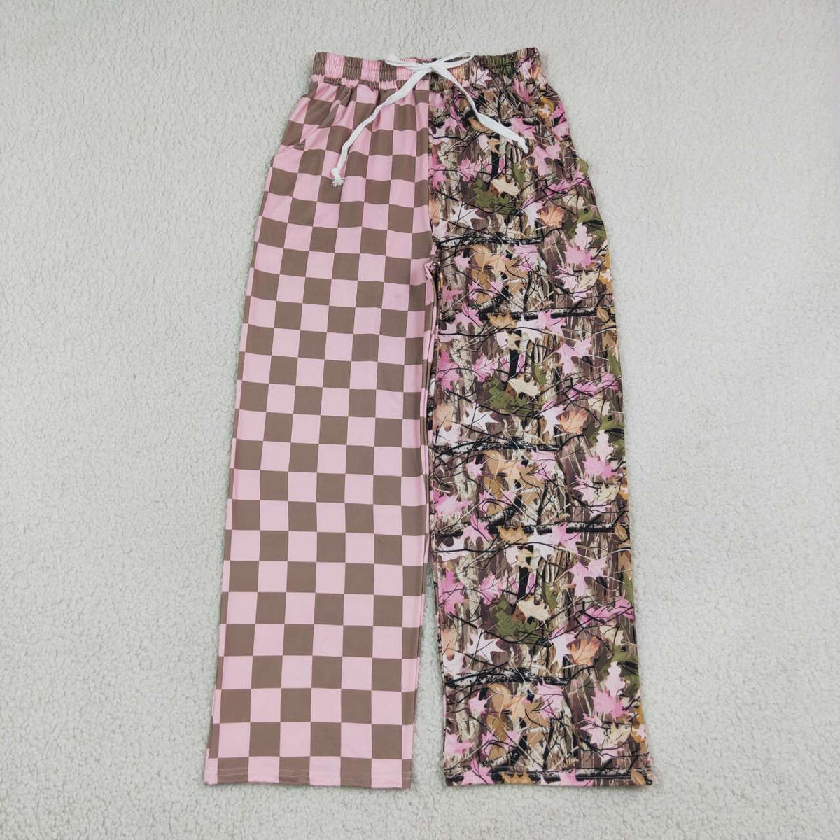 Adult women camo print milk silk pants