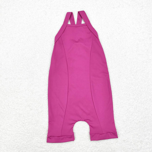 children baby girls purple active wear athletic jumpsuits