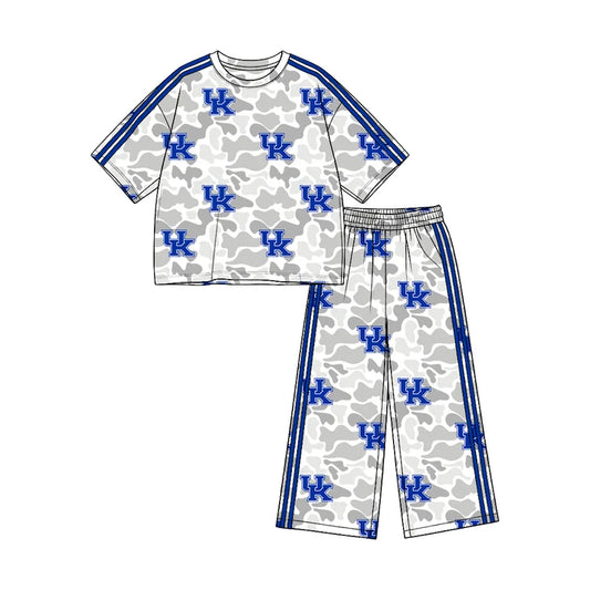 Toddle kids custom kentucky team design girl long sleeve clothes wholesale price