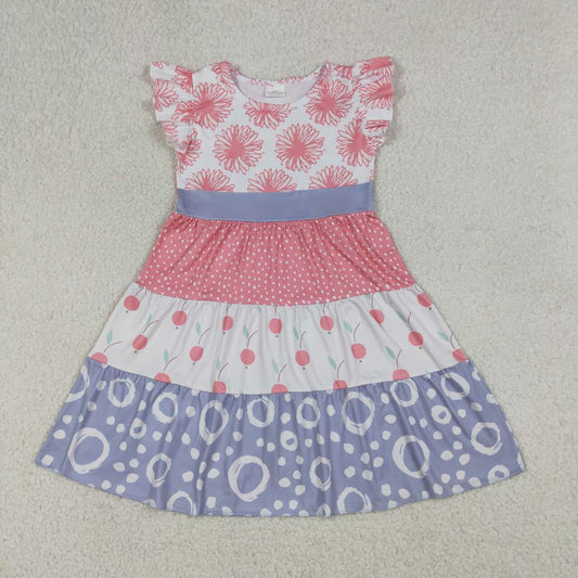 Flowers design toddle girls summer dress