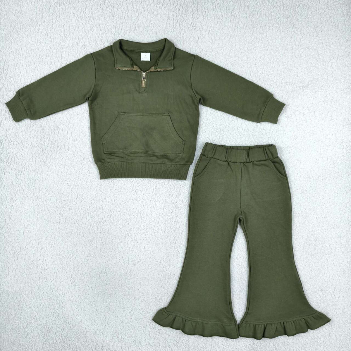 Girls long sleeve sweatshirt top matching pants spring fall outfit