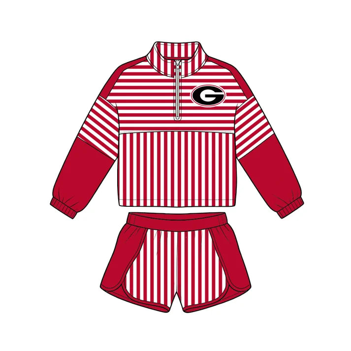 Toddle kids custom team georgia design long sleeve outfit