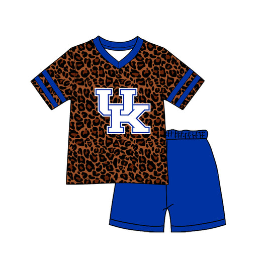 Custom team top matching shorts boy summer outfit for you