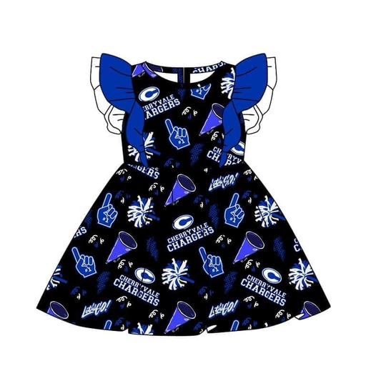 Custom collegiate team girls summer dress