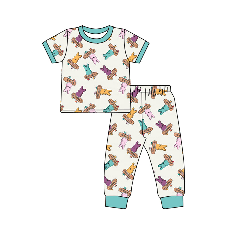 Easter bunny design kids pajama set wholesal factory price
