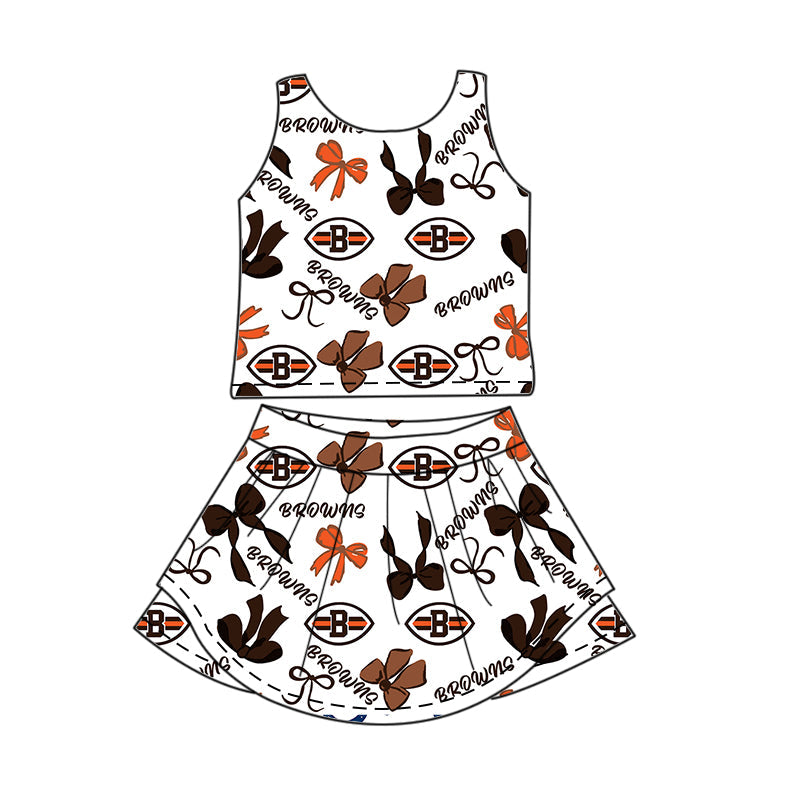 Toddle girls wholesale custom magic design skirt set