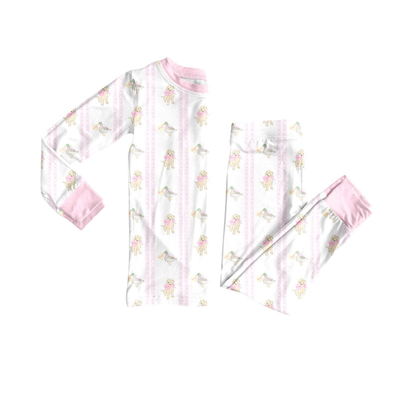 Valentines dog design kids pajama set wholesal factory price