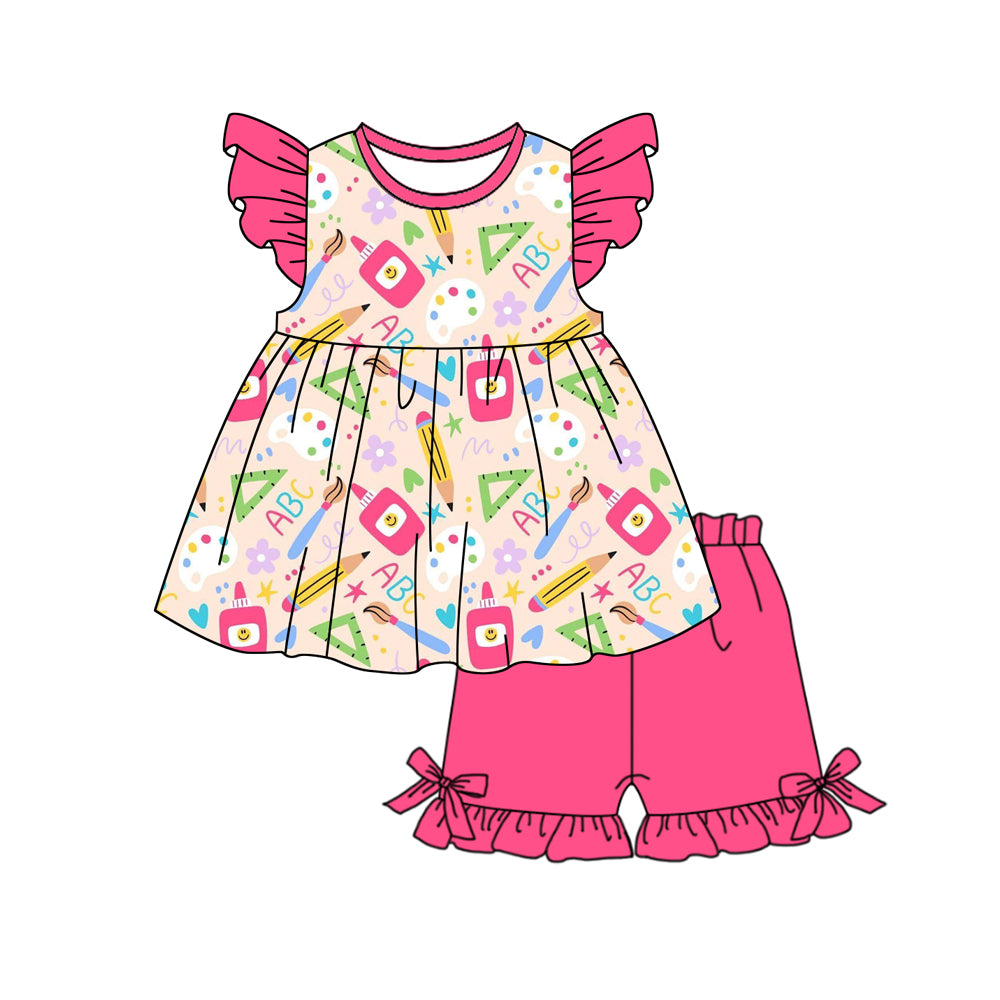 wholesale kids girls back to school outfit