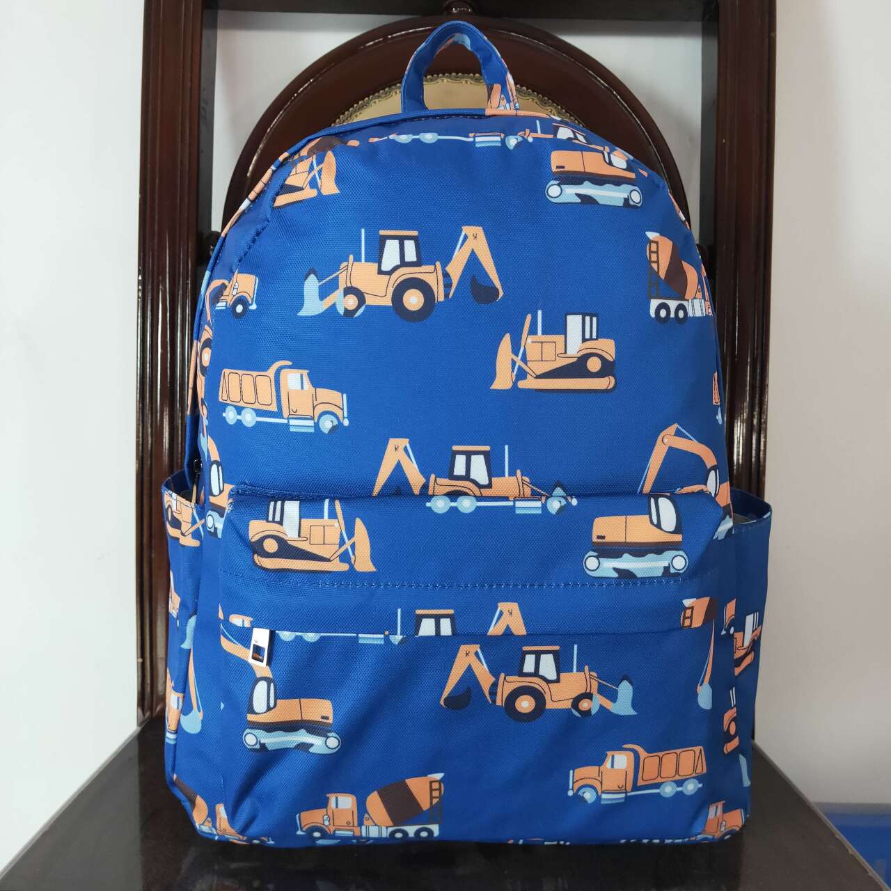 baby boy construction backpack