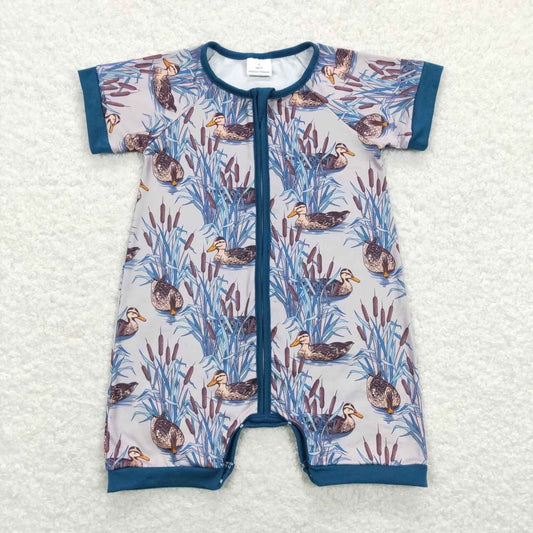 toddle baby boy mallard duck romper