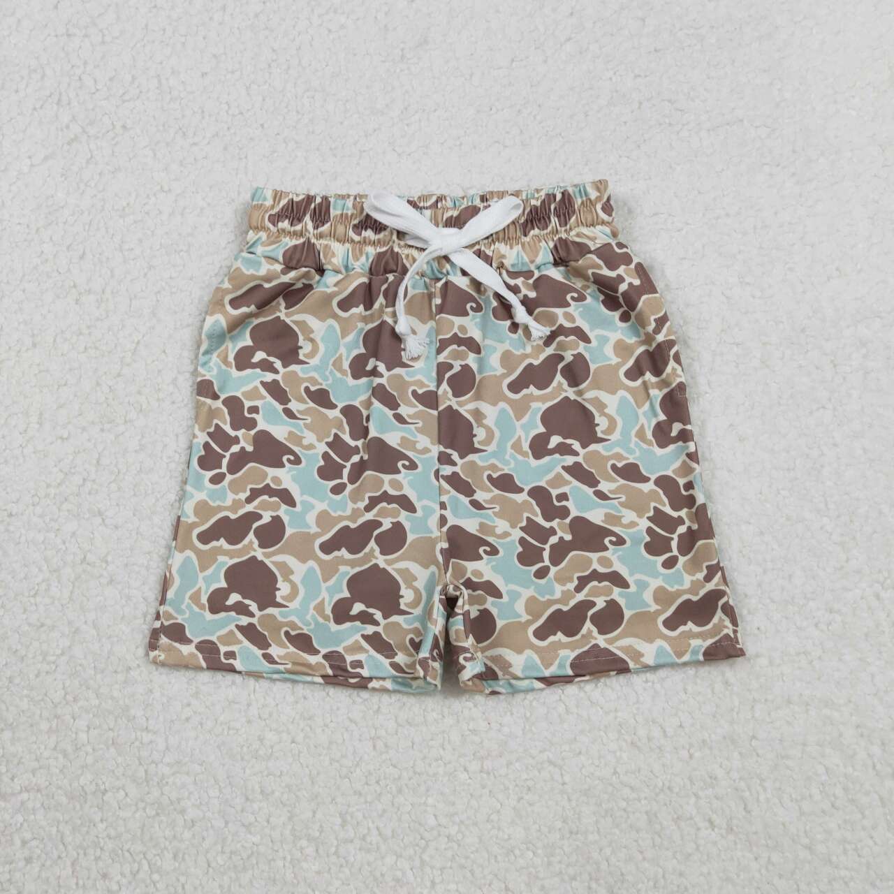 Toddle baby boy light brown camo shorts preorder