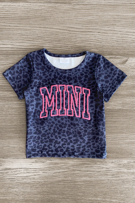 infant baby girls mini cheetah shirt