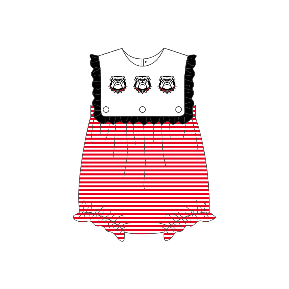 toddle baby  custom dog colleagu team romper