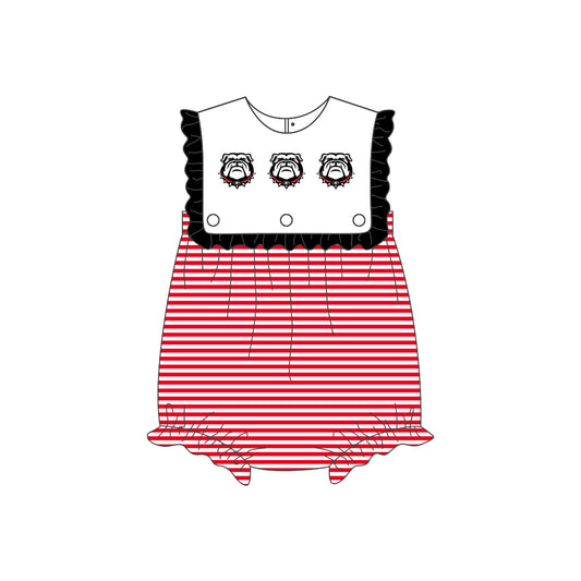 toddle baby  custom dog colleagu team romper
