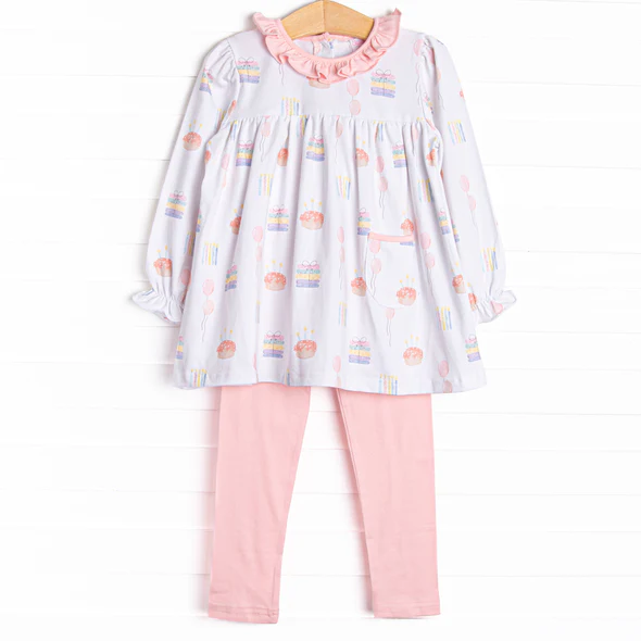 wholesale kids happy birthday cake party clothing set