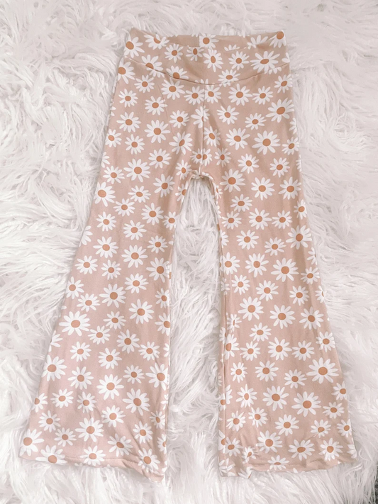 flower girls milk silk floral bell bottoms