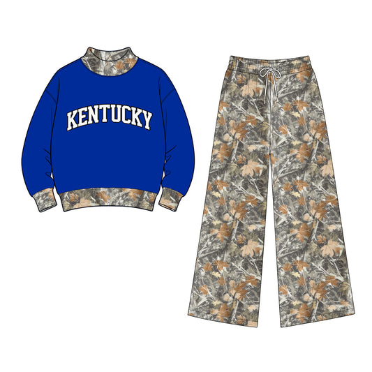 Toddle kids girls custom kentucky design long sleeve outfit