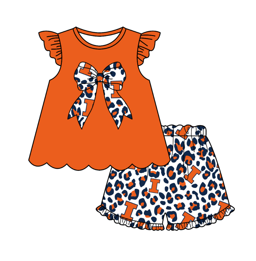 baby girl custom team summer clothes