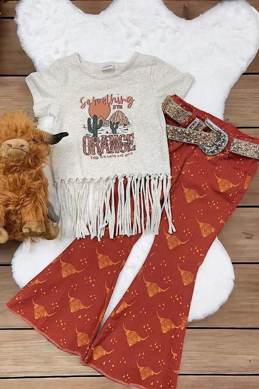 cowgirls western short sleeve shirt match jeans bell bottoms outfit