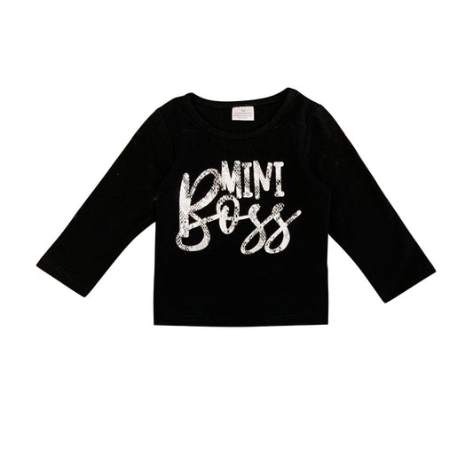 baby girls long sleeve miss boss shirts