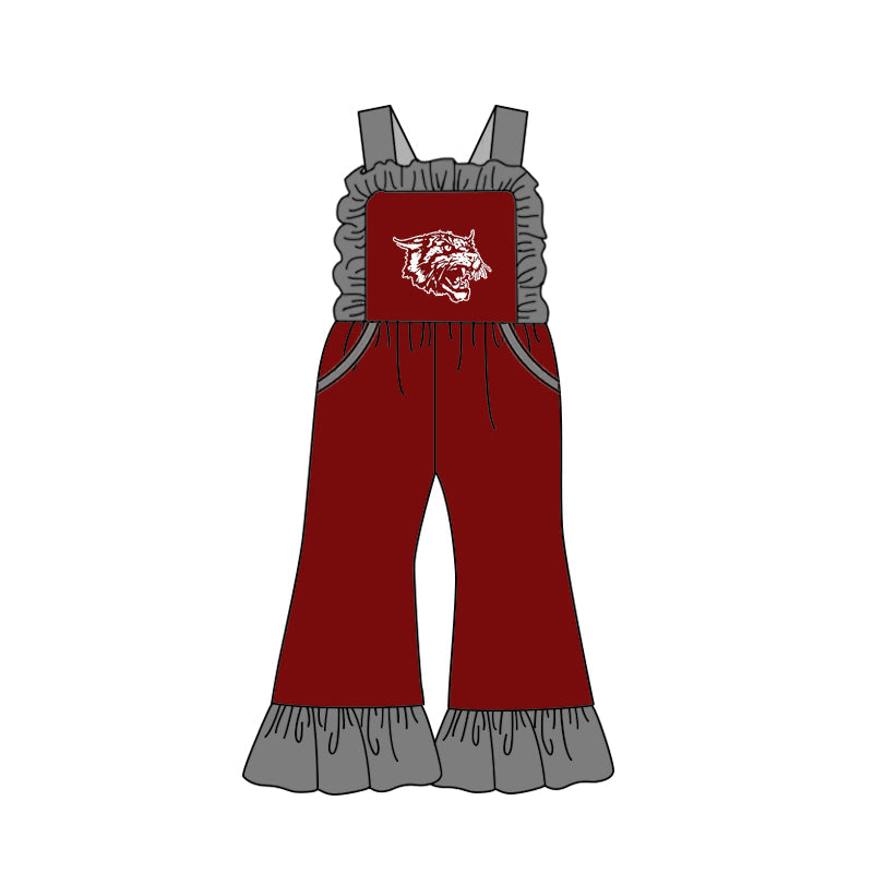 baby girls custom team summer jumpsuit