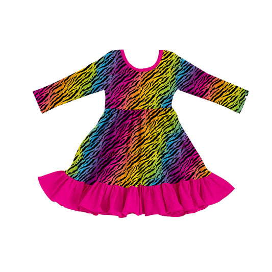 Baby girl long sleeve cartoon dress