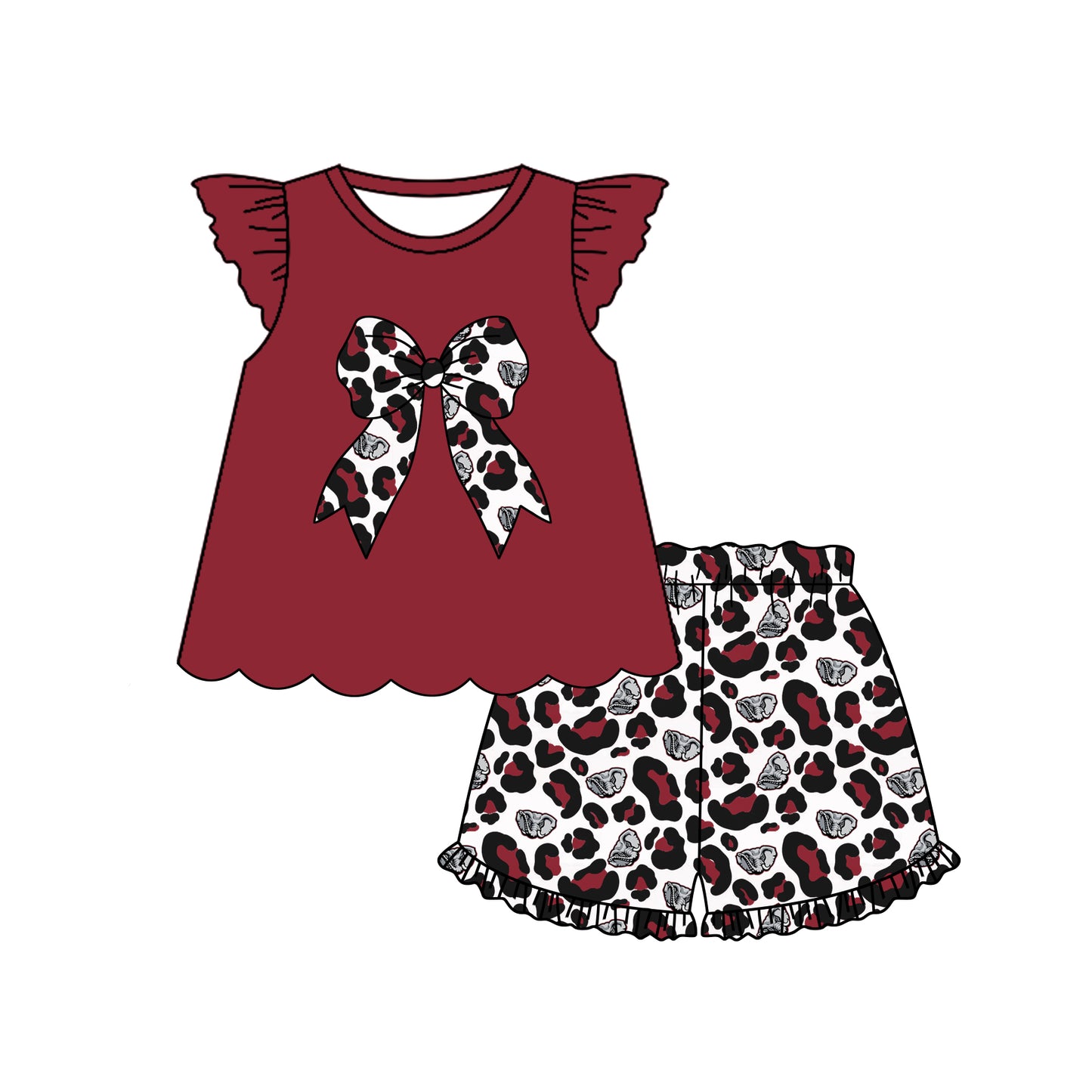 baby girl custom team summer clothes