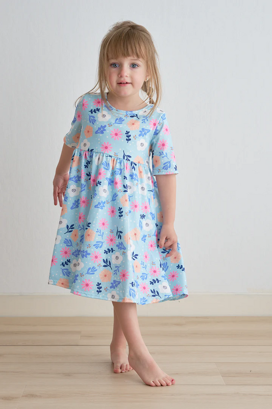 infnat toddle girls floral boutique summer dress