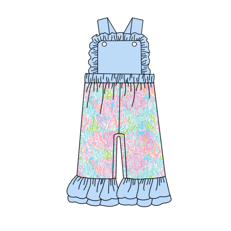 toddle girl floral jumpsuit
