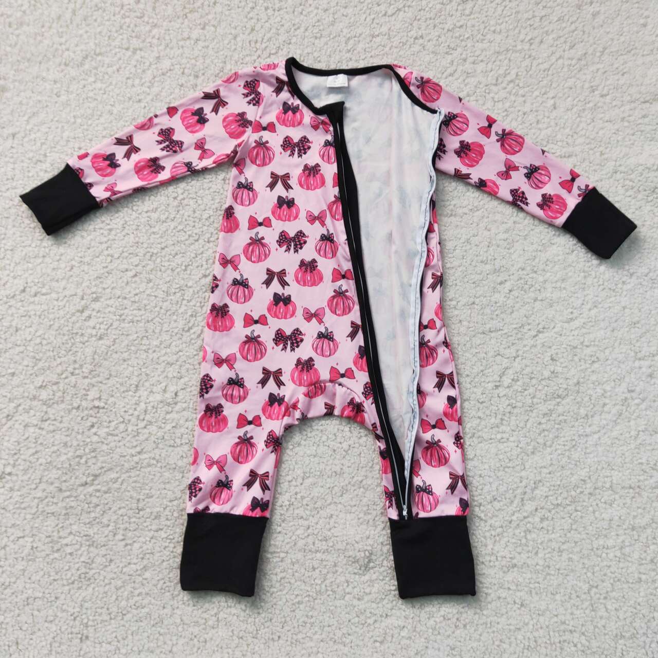 Toddle baby long sleeve fall pumpkin romper