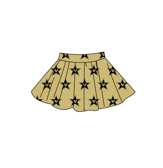 Adult custom team print summer skorts add shorts inside