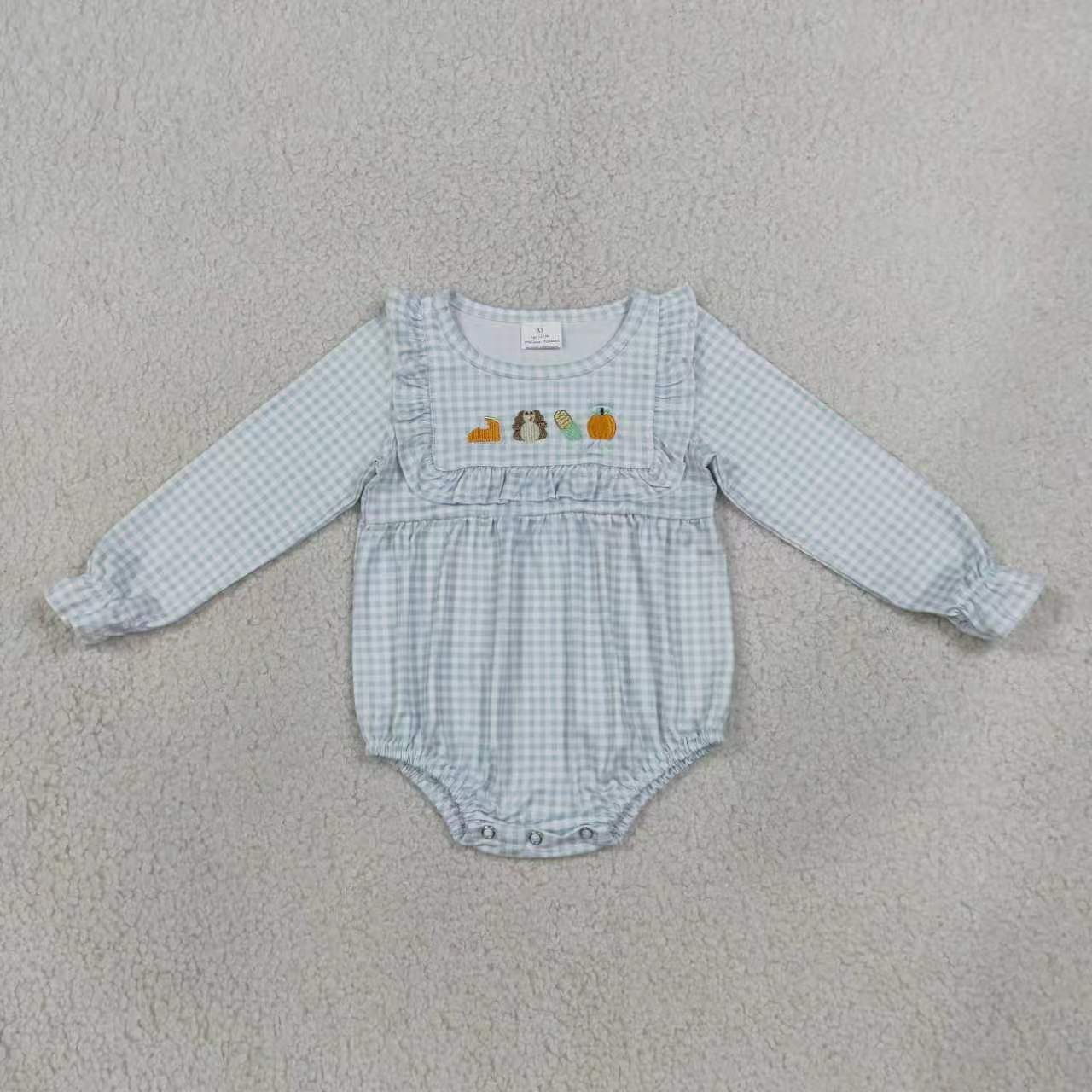 Long sleeve Thanksgiving turkey top matching pants girl wholesale factory price outfit