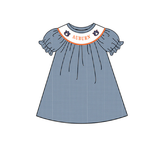 blue gingham AU custom team design dress