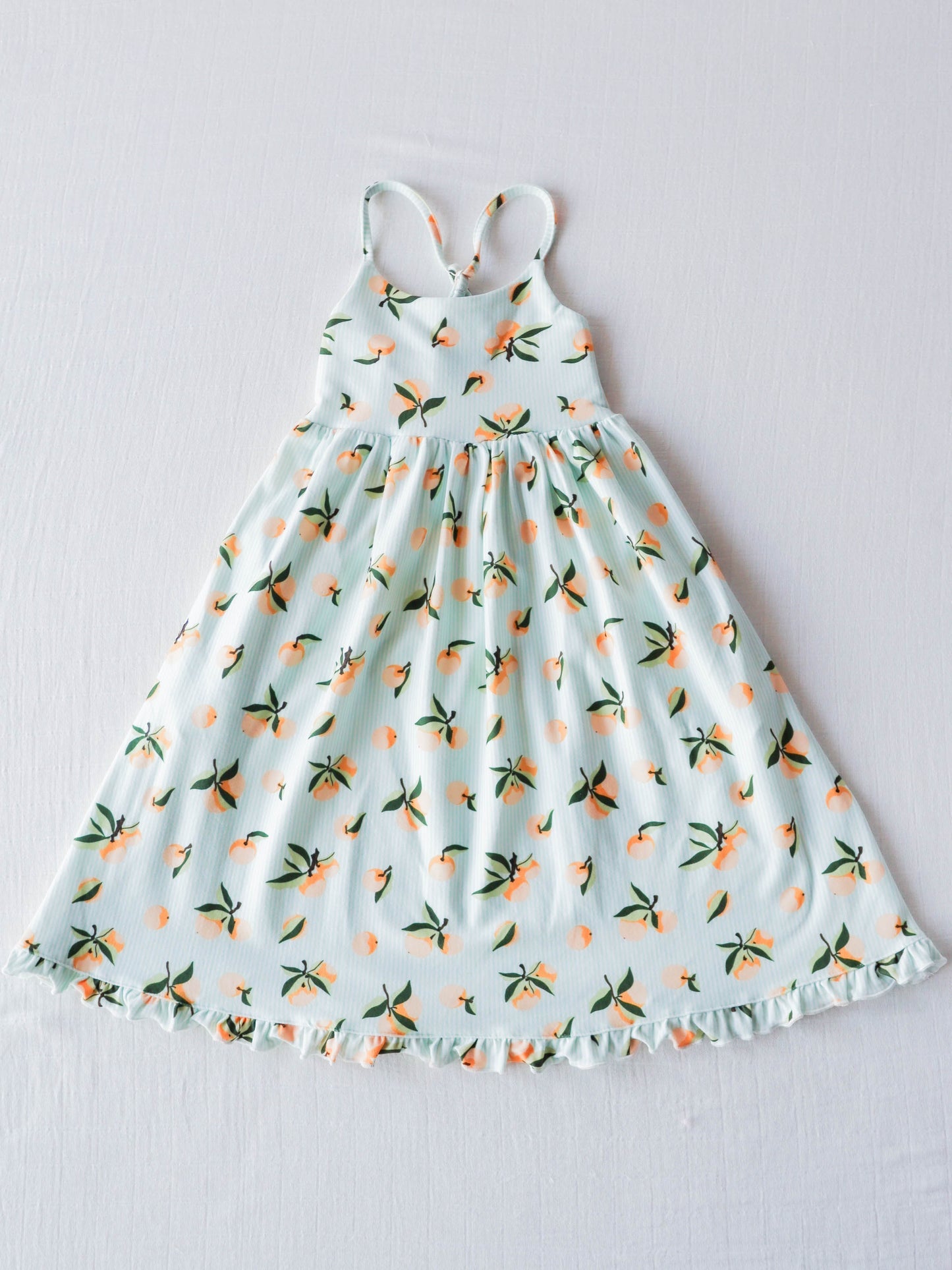 Baby girl wholesale peach boutique dress