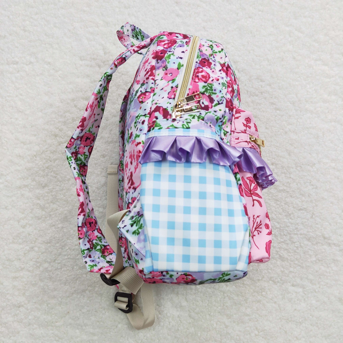 personalized floral backpack girls mini bag school bag