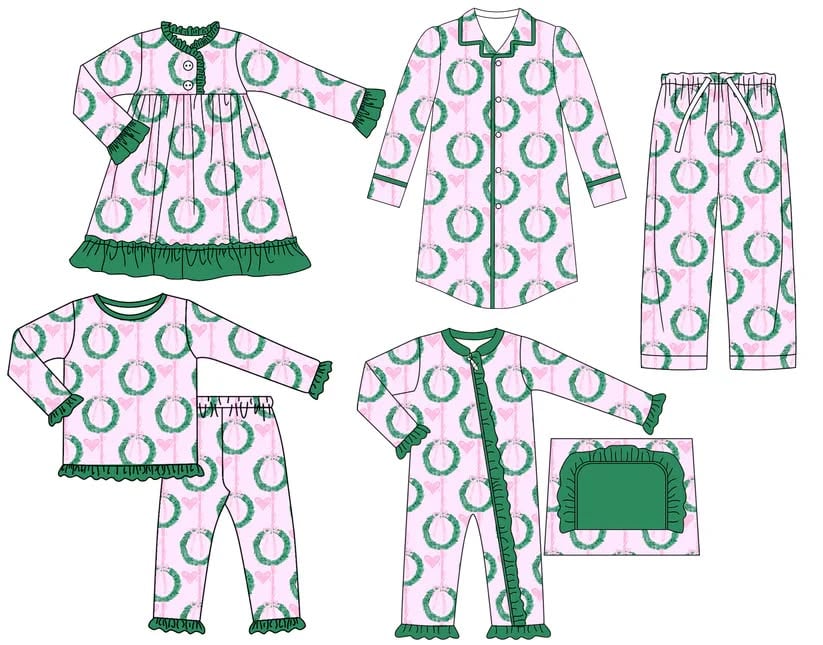 Toddle kids Christmas design matching outfit