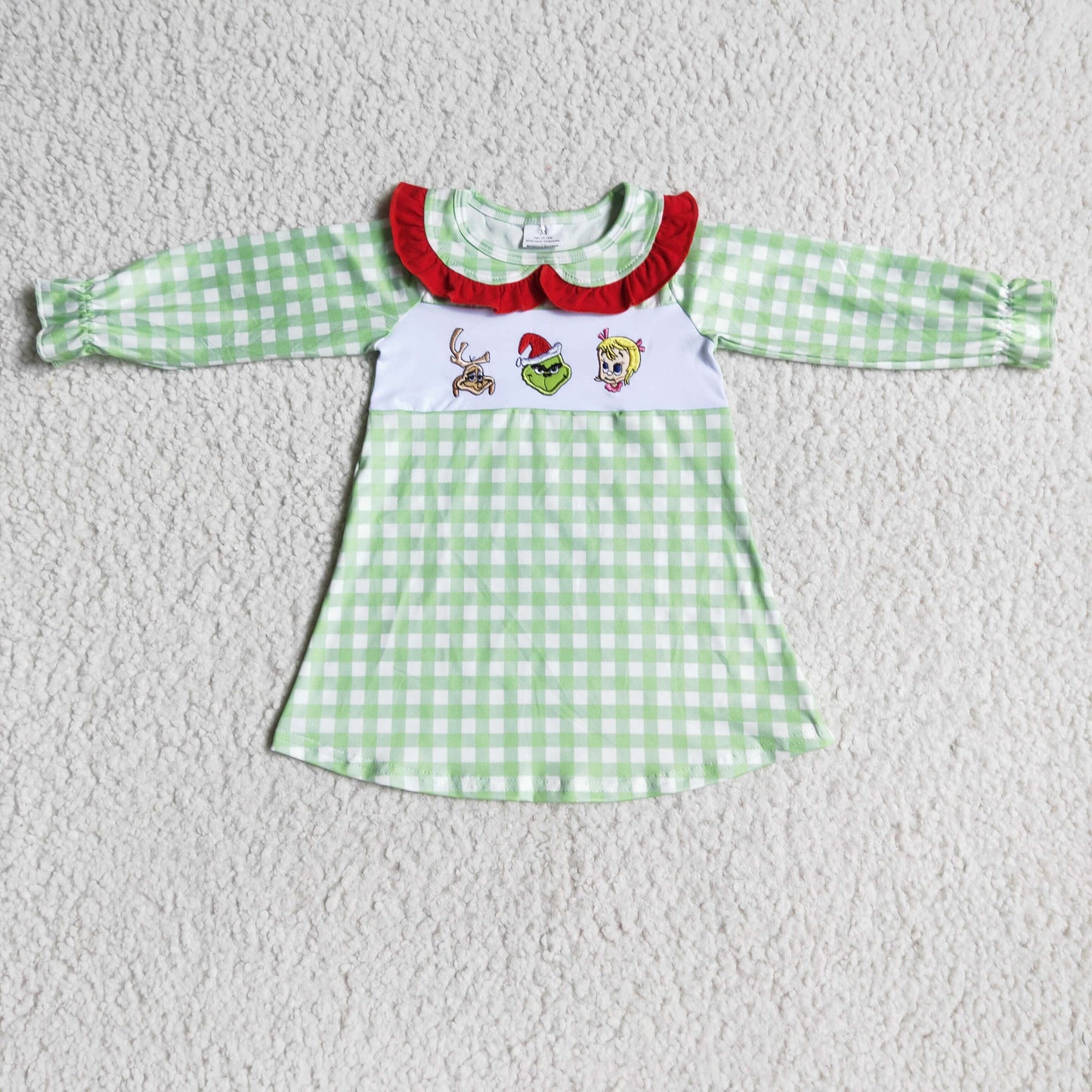 Embroidery reindeer Christmas matching outfit