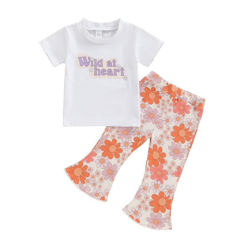 wild at heart shirt flower bell bottoms clothes