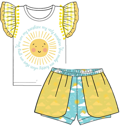 baby  girls wholesale cartoon outfit