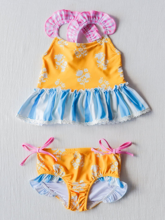 baby girls summer two pieces bathing suit
