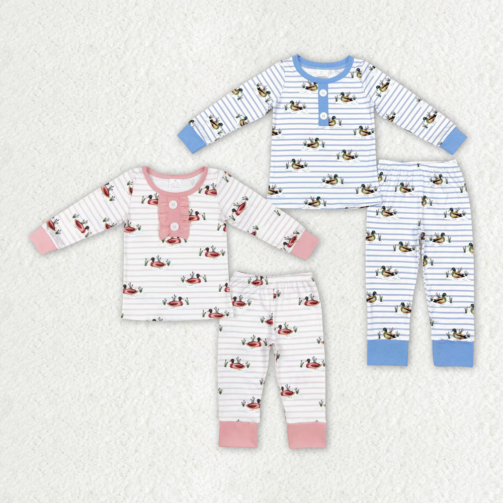 sister brother stripes mallard duck baby clothes