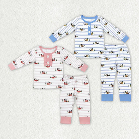 sister brother stripes mallard duck baby clothes