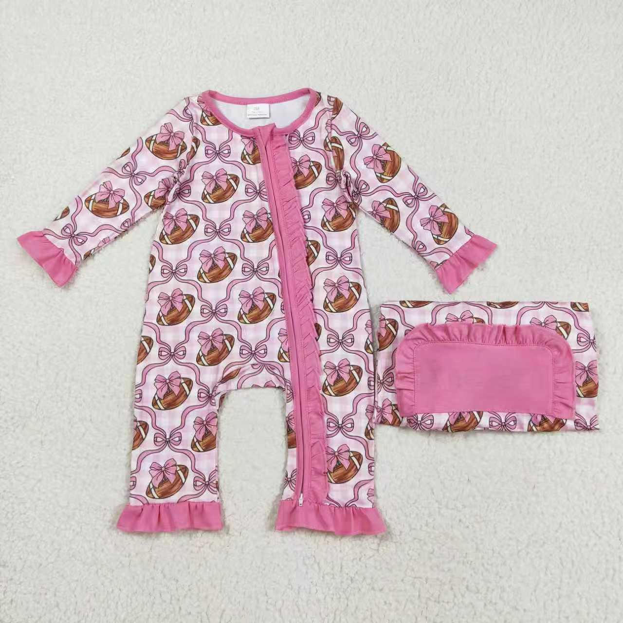 Toddle girls football design long sleeve outfit