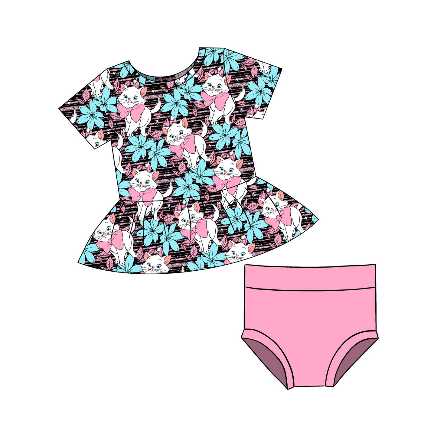 wholesale girls summer bummies set