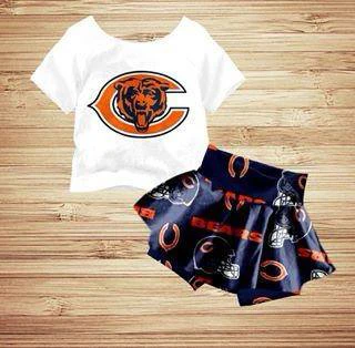 toddle girls cheer team skirt set