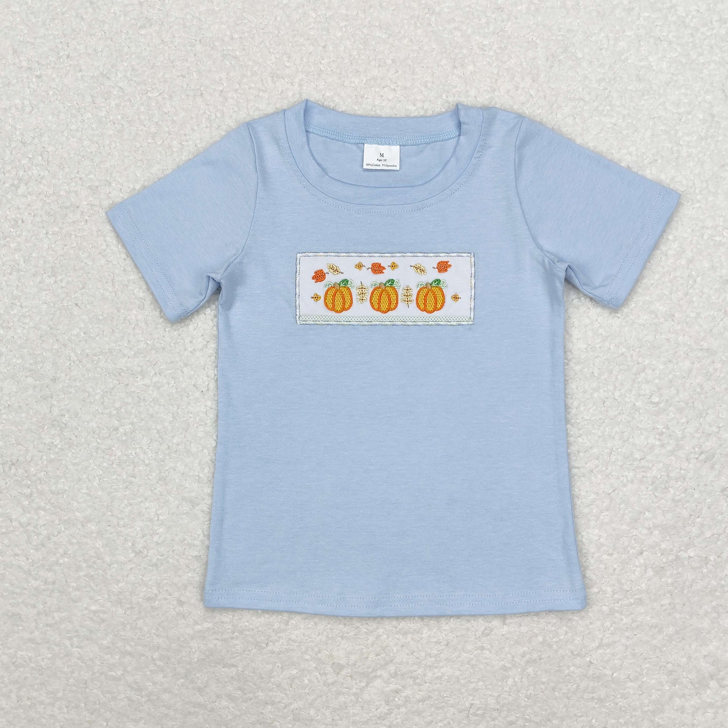 Sister brother embroidery three pumpkins clothes